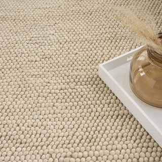 Nourison Pure Knots KNT01 Beige Area Rug by DKNY Corner Image