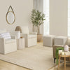 Nourison Pure Knots KNT01 Beige Area Rug by DKNY Room Image Feature