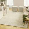 Nourison Pure Knots KNT01 Ivory Area Rug by DKNY Corner Image