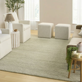 Nourison Pure Knots KNT01 Sage Area Rug by DKNY Corner Image