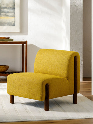 Surya Kenwood KNW-003 Yellow / Dark Brown Furniture Style Shot