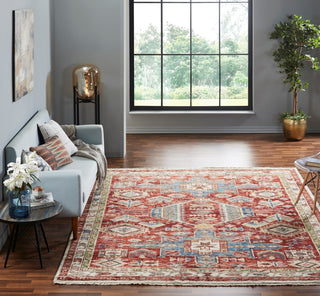 Ancient Boundaries Kohatk KOH-05 Claret Area Rug Lifestyle Image