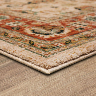 Karastan Spice Market Koyna Cream Area Rug Corner Image