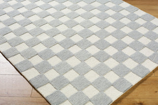 Livabliss Klopp KPP-2300 Pewter Area Rug Corner Shot