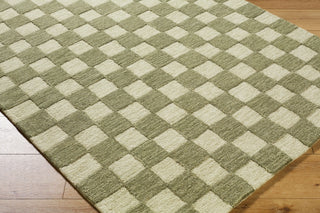 Livabliss Klopp KPP-2301 Olive Green Area Rug Corner Shot