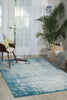 Nourison Karma KRM06 Ivory/Blue Area Rug Corner Image