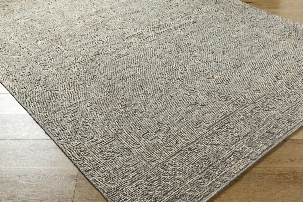 Surya Kimberly KRY-2302 Warm Grey Area Rug On Floor Feature