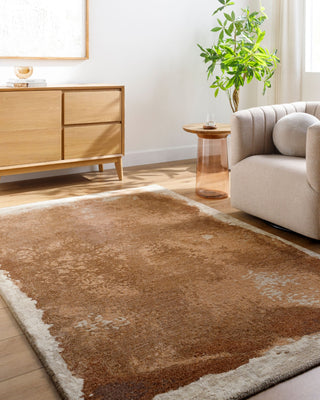 Surya Kavita KVT-2321 Walnut Area Rug Room Scene Feature