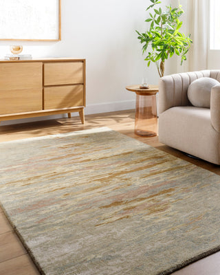 Surya Kavita KVT-2324 Khaki Area Rug Room Scene Feature