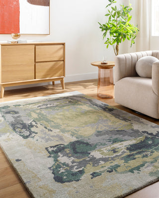Surya Kavita KVT-2325 Ash Area Rug Room Scene Feature