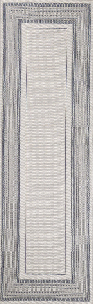 Bashian Lanai L126-LAN107 Grey Blue Area Rug