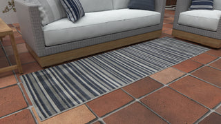 Bashian Lanai L126-LAN106 Blue Grey Area Rug Lifestyle Image Feature