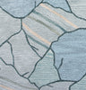 Bashian Larchmont L128-LR391 Teal Area Rug Detail Image