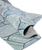 Bashian Larchmont L128-LR391 Teal Area Rug Fold Image