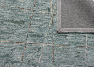 Bashian Larchmont L128-LR392 Aqua Area Rug Backing Image