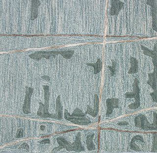 Bashian Larchmont L128-LR392 Aqua Area Rug Detail Image