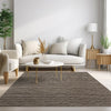 Dalyn Laidley LA1 Chocolate Area Rug Lifestyle Image Feature