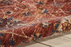 Nourison Lagos LAG02 Brick Area Rug Corner Image