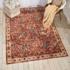 Nourison Lagos LAG02 Brick Area Rug Corner Image