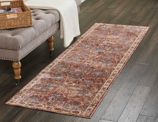 Nourison Lagos LAG02 Brick Area Rug Corner Image