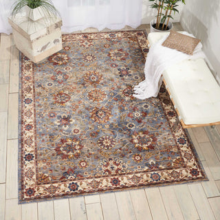 Nourison Lagos LAG04 Sky Area Rug Corner Image