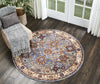 Nourison Lagos LAG04 Sky Area Rug Corner Image