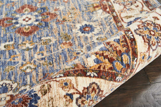Nourison Lagos LAG04 Sky Area Rug Corner Image