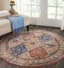 Nourison Lagos LAG05 Multicolor Area Rug Corner Image