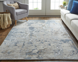 Feizy Laina 39GHF Blue/Ivory Area Rug