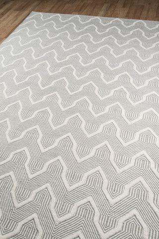 Momeni Langdon Prince Grey Area Rug by Erin Gates Corner Image