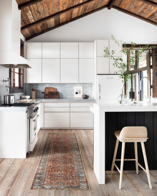 Loloi Layla LAY-01 Brick/Blue Area Rug Lifestyle Image Feature