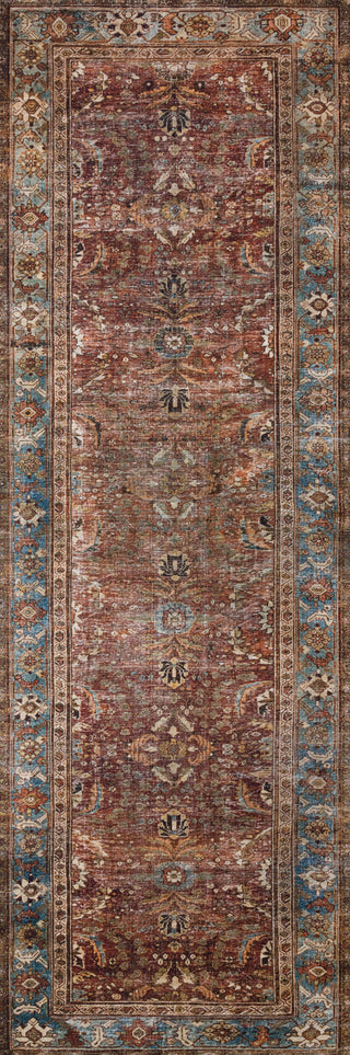 Loloi Layla LAY-01 Brick/Blue Area Rug Runner Image