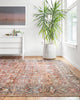 Loloi II Layla LAY-02 Spice/Marine Area Rug Lifestyle Image Feature