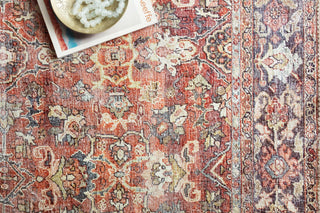 Loloi II Layla LAY-02 Spice/Marine Area Rug Lifestyle Image Feature