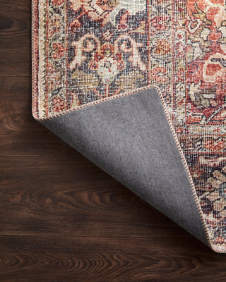 Loloi II Layla LAY-02 Spice/Marine Area Rug Lifestyle Image Feature