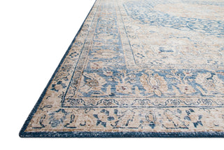 Loloi Layla LAY-07 Blue/Tangerine Area Rug Corner Image