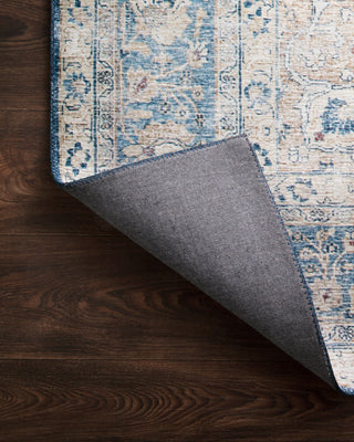 Loloi Layla LAY-07 Blue/Tangerine Area Rug Backing Image