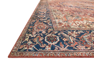 Loloi Layla LAY-08 Red/Navy Area Rug Corner Image