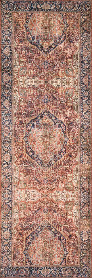 Loloi Layla LAY-08 Red/Navy Area Rug Runner Image