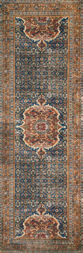Loloi Layla LAY-09 Cobalt Blue/Spice Area Rug Runner Image