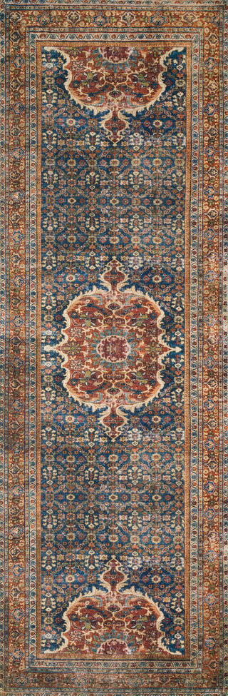 Loloi II Layla LAY-09 Cobalt Blue/Spice Area Rug Main Image