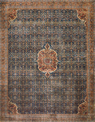 Loloi II Layla LAY-09 Cobalt Blue/Spice Area Rug main image