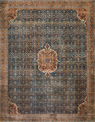 Loloi Layla LAY-09 Cobalt Blue/Spice Area Rug main image