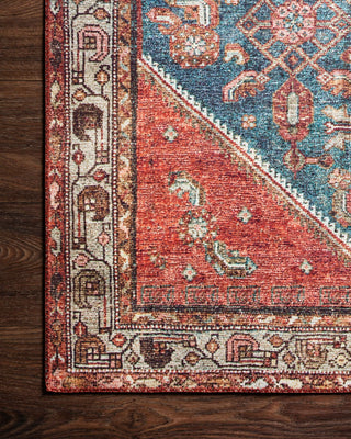 Loloi Layla LAY-10 Marine / Clay Area Rug Corner Image
