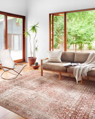 Loloi Layla LAY-11 Cinnamon / Sage Area Rug Lifestyle Image Feature