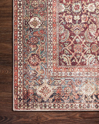 Loloi Layla LAY-11 Cinnamon / Sage Area Rug Corner Image