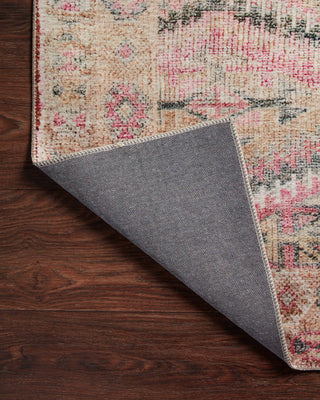 Loloi II Layla LAY-17 Pink/Lagoon Area Rug Backing Image