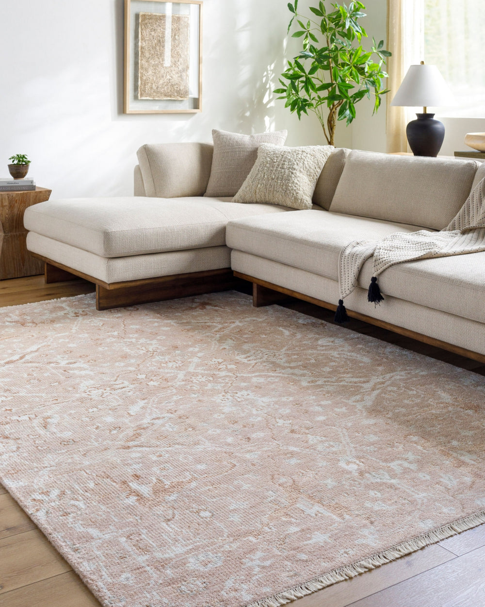 Surya Le Blanc LBC-2301 Ash Area Rug Room Scene Feature