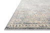 Loloi Lucia LUC-01 Grey/Sunset Area Rug Corner Image