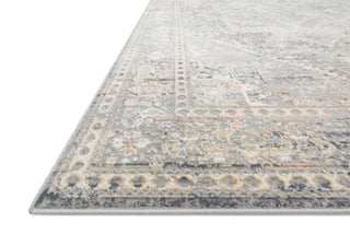 Loloi Lucia LUC-01 Grey/Sunset Area Rug Corner Image
